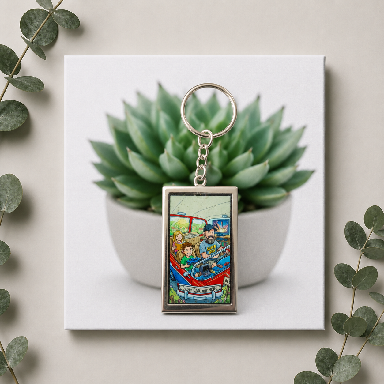 Rectangle Keychain - Image 2