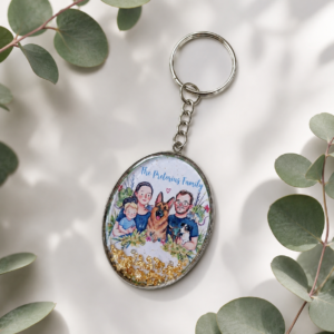 Oval Keychain