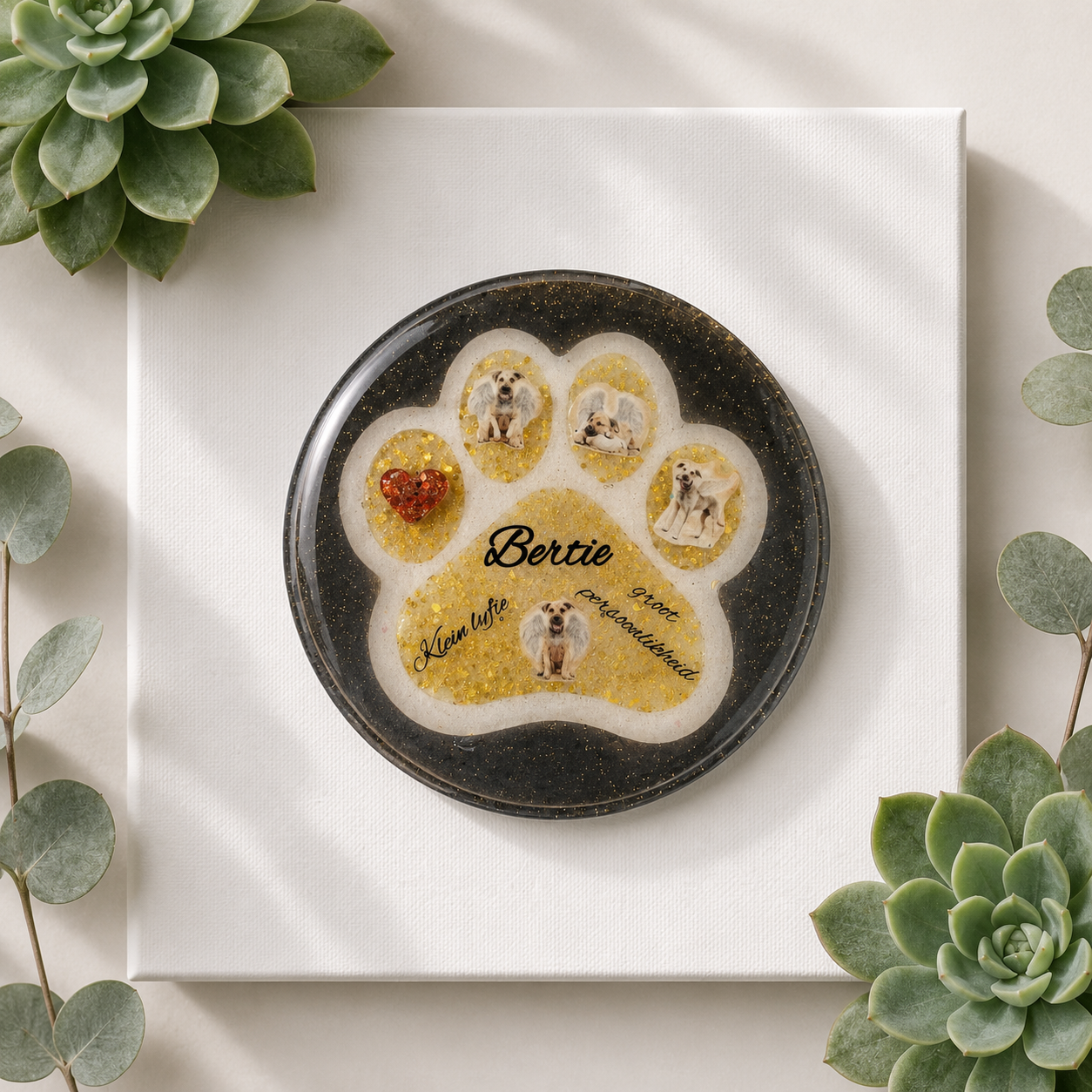 Single Coaster (Paw Print)